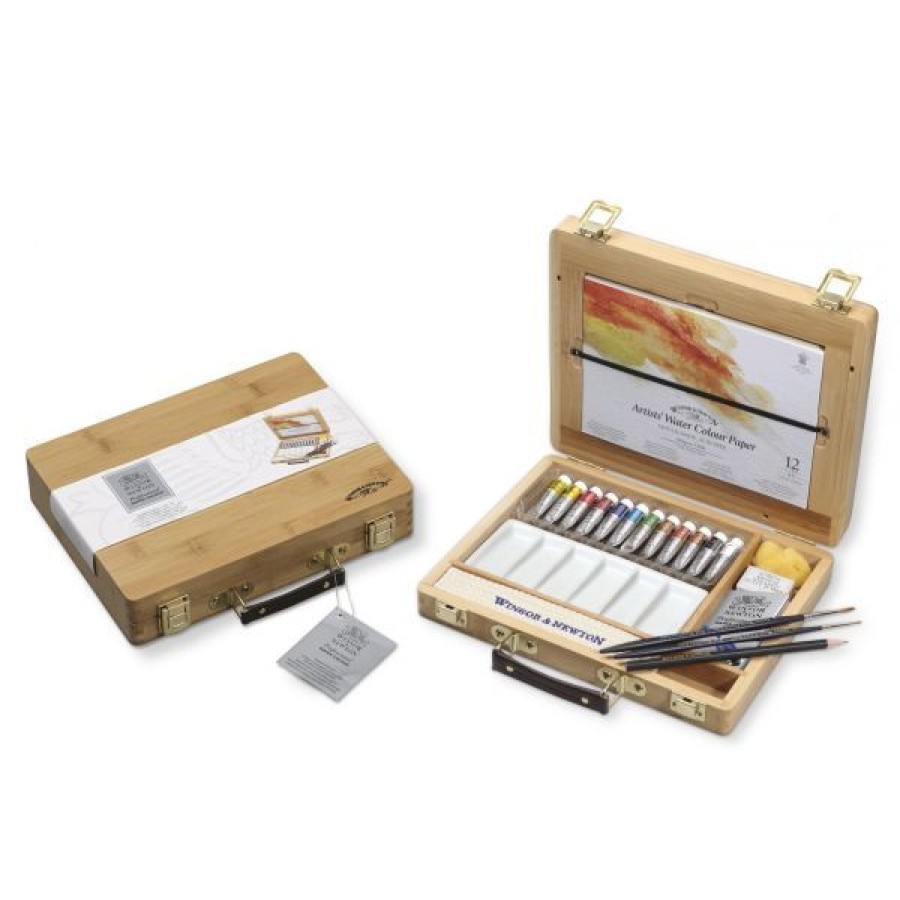 Peintures Creastore Peinture Aquarelle Extra&Fine | Coffret Bambou Aquarelle En Tubes - Winsor & Newton