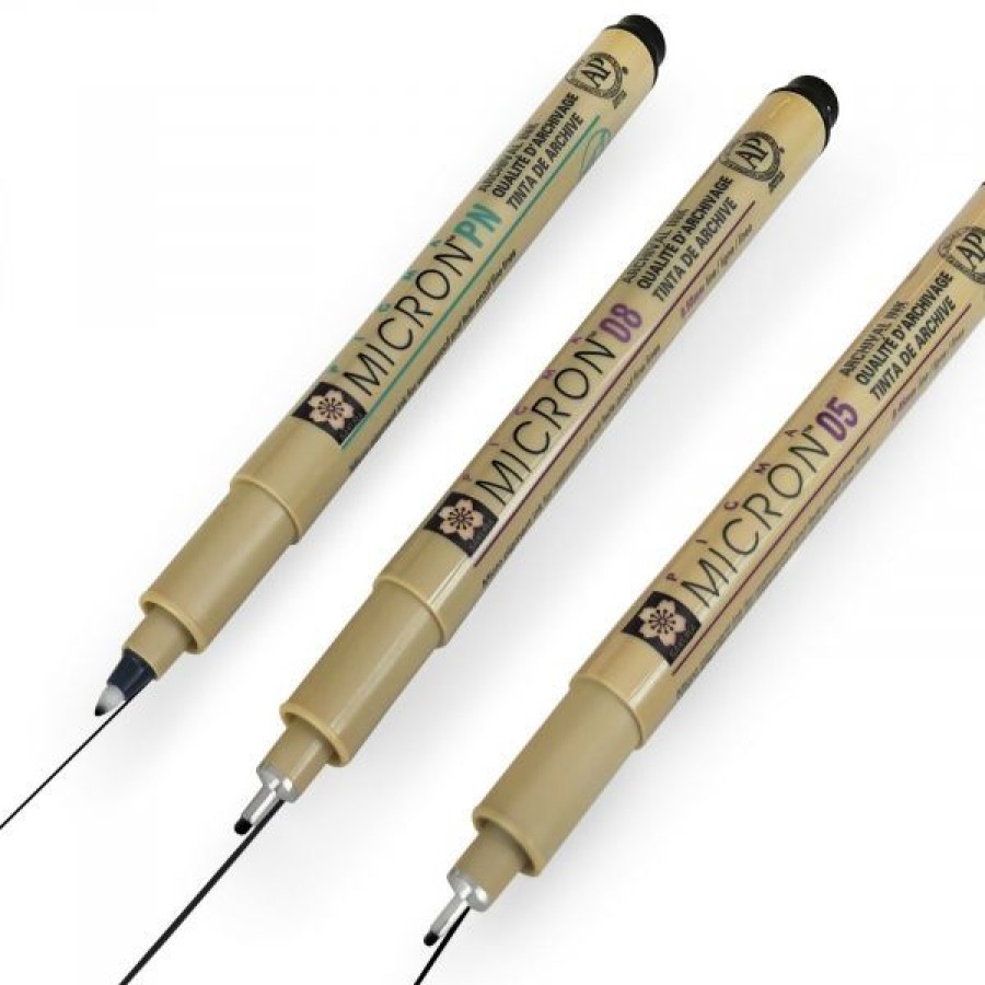 Dessin & Arts Graphiques Creastore Feutres | Set De 2 Pigma Micron + 1 Feutre Pn Offert