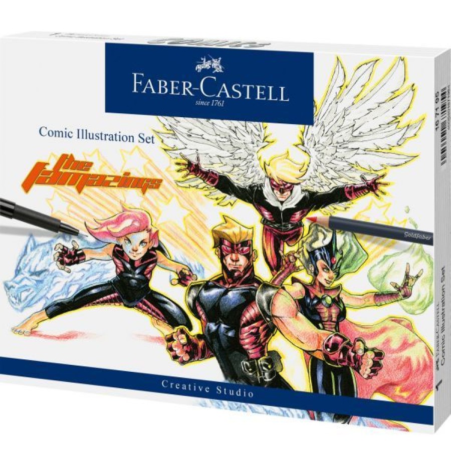 Dessin & Arts Graphiques Creastore Feutres | Set Comic Illustration - Faber-Castell
