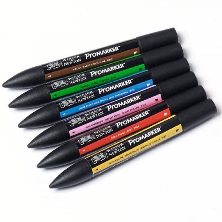 Dessin & Arts Graphiques Creastore Feutres A Alcool | Set De 6 Promarkers Tons Moyens