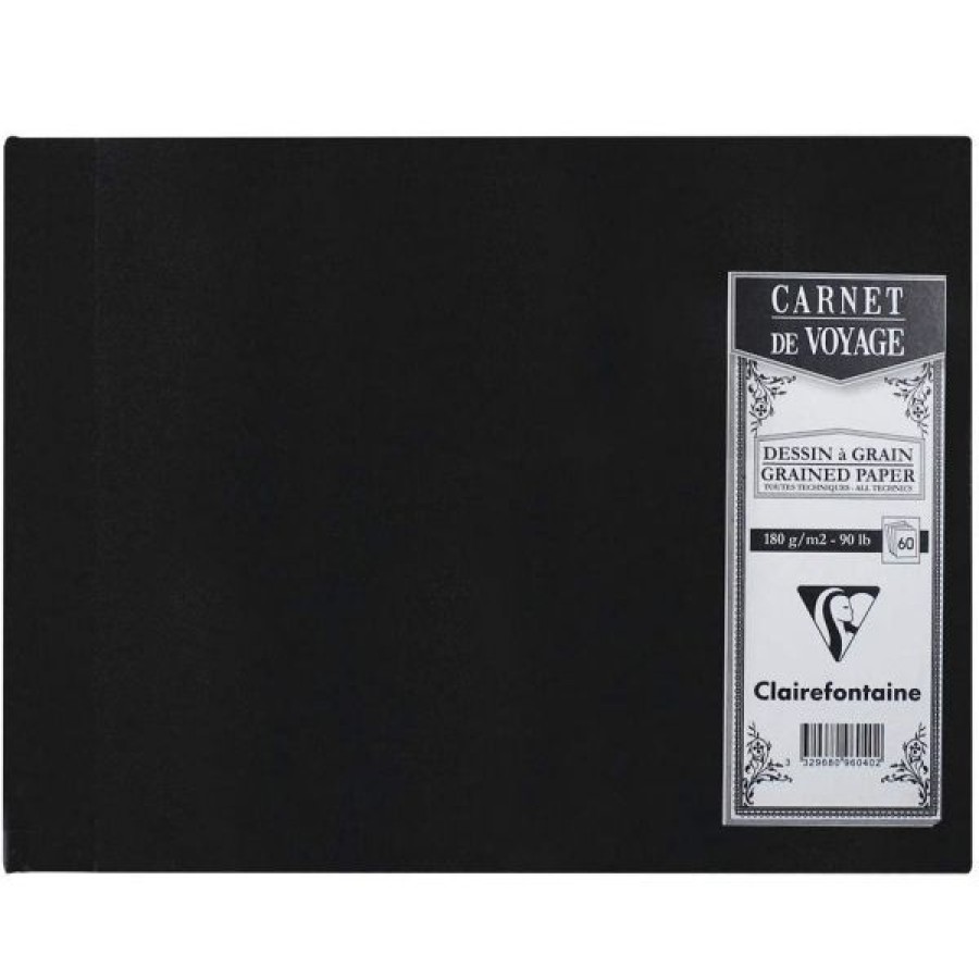 Papiers Creastore Blocs A Croquis | Carnet De Voyage - 60 Feuilles 180Gr - Multi-Technique - Noir - Clairefontaine