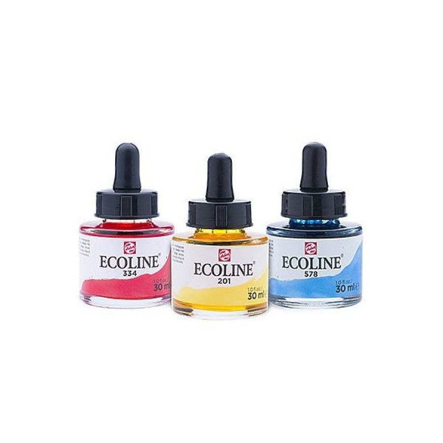 Dessin & Arts Graphiques Creastore Encres | Set De 5 Couleurs Primaires Ecoline - Talens