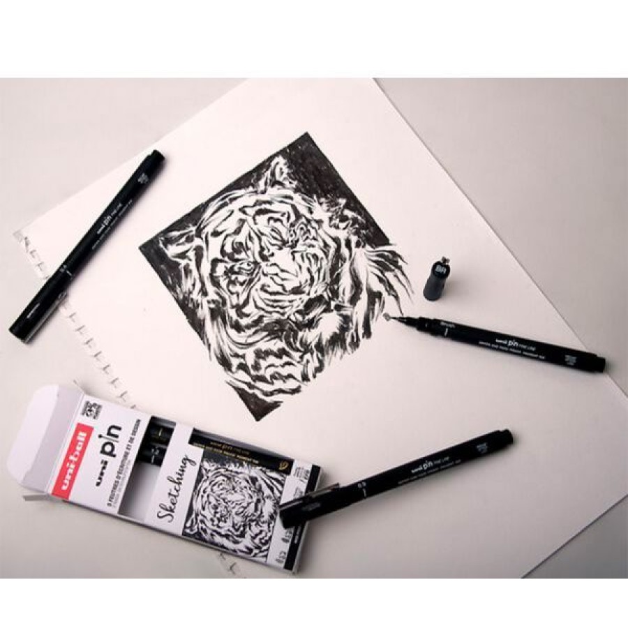 Dessin & Arts Graphiques Creastore Feutres | Set De 5 Feutres Uni Pin - Sketching