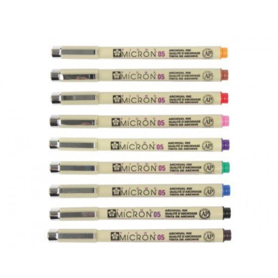 Dessin & Arts Graphiques Creastore Feutres | Set De 9 Feutres De Couleurs Pigma Micron