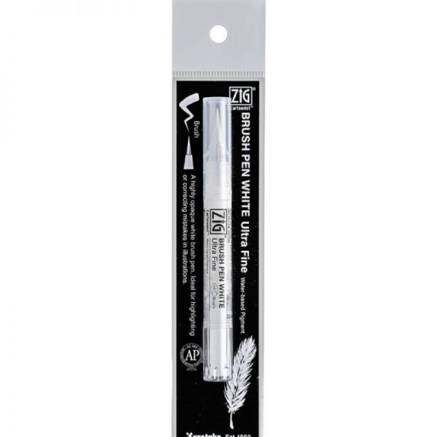 Dessin & Arts Graphiques Creastore Feutres | Stylo Pinceau Blanc Ultra Fin - Zig Cartoonist